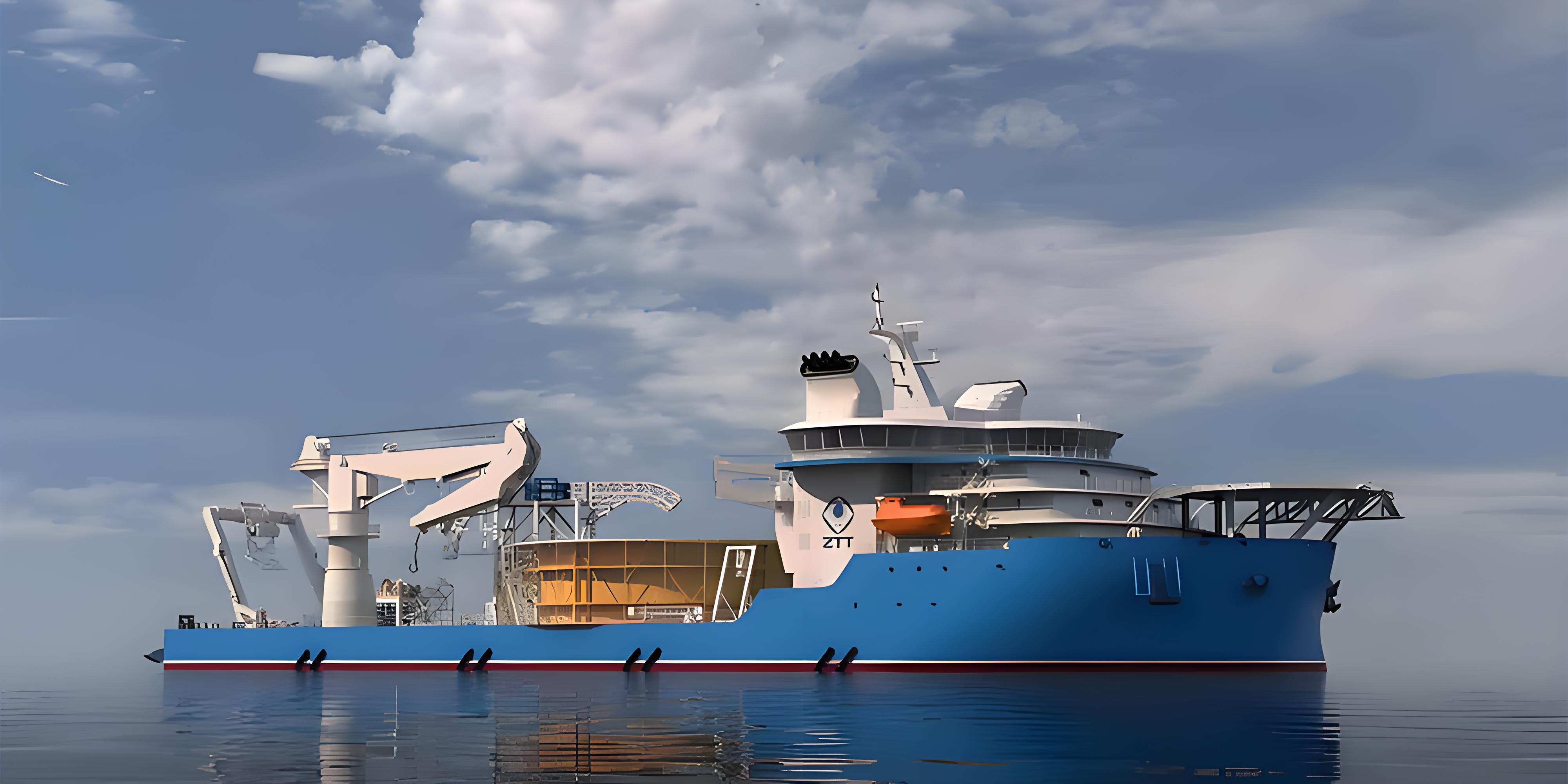 中天科技上海源威1.6萬噸鋪纜船